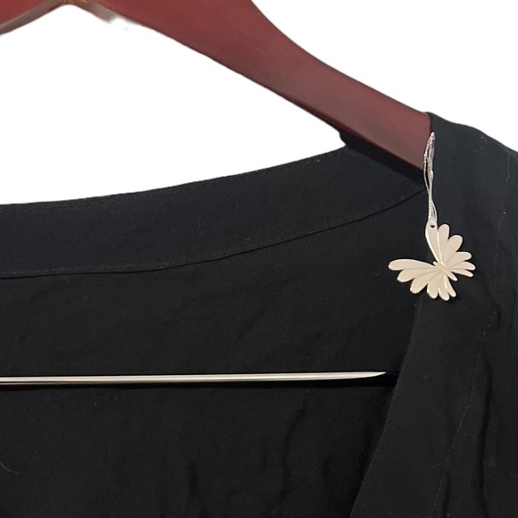 INDAH Still Rayon Crepe Kimono Crop Top Shirt Blouse - Picture 5 of 5